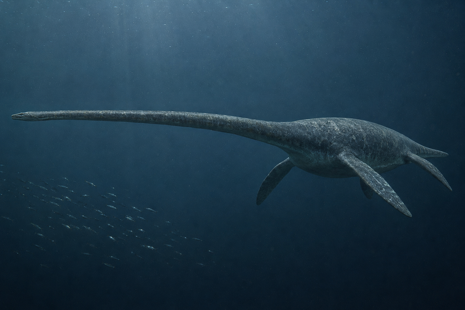 Scientific reconstruction of Elasmosaurus platyurus