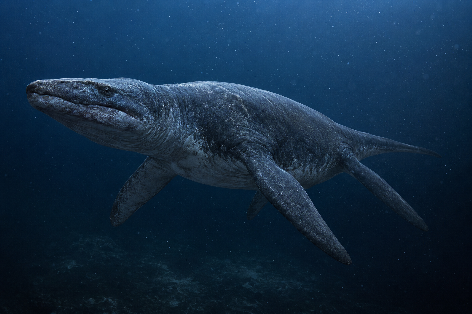 Scientific reconstruction of Pliosaurus funkei